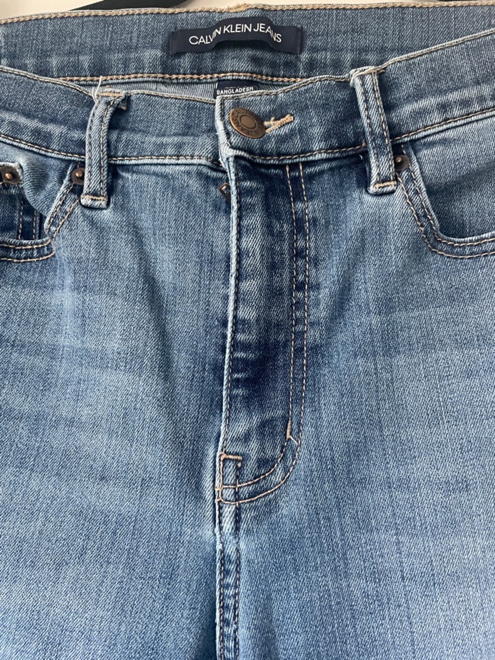 Calvin Klein Jeans Medium Blue High-Rise Straight Denim size 8